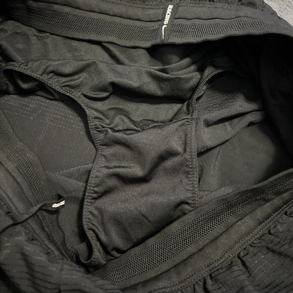 2XL Nike Aeroswift Standard Fit 5" Running Shorts AQ5302-010 Black Men's - Picture 4 of 8